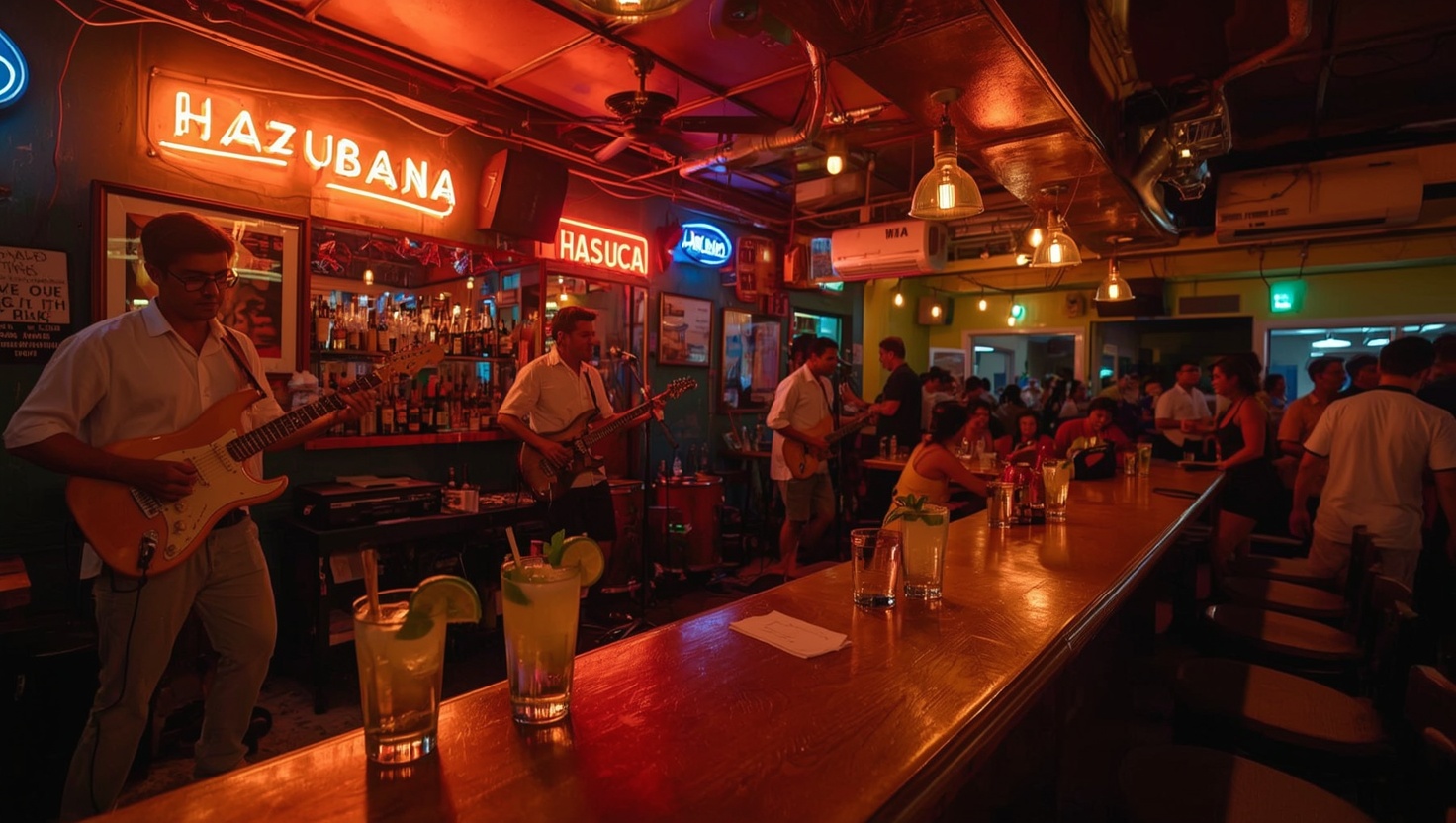 Havanna Nachtleben Bar Salsa Live-Musik